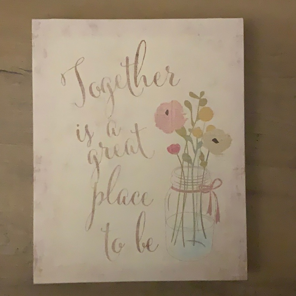 Canvas Farm‎ Wall Art "Together Is a Great Place To Be"
